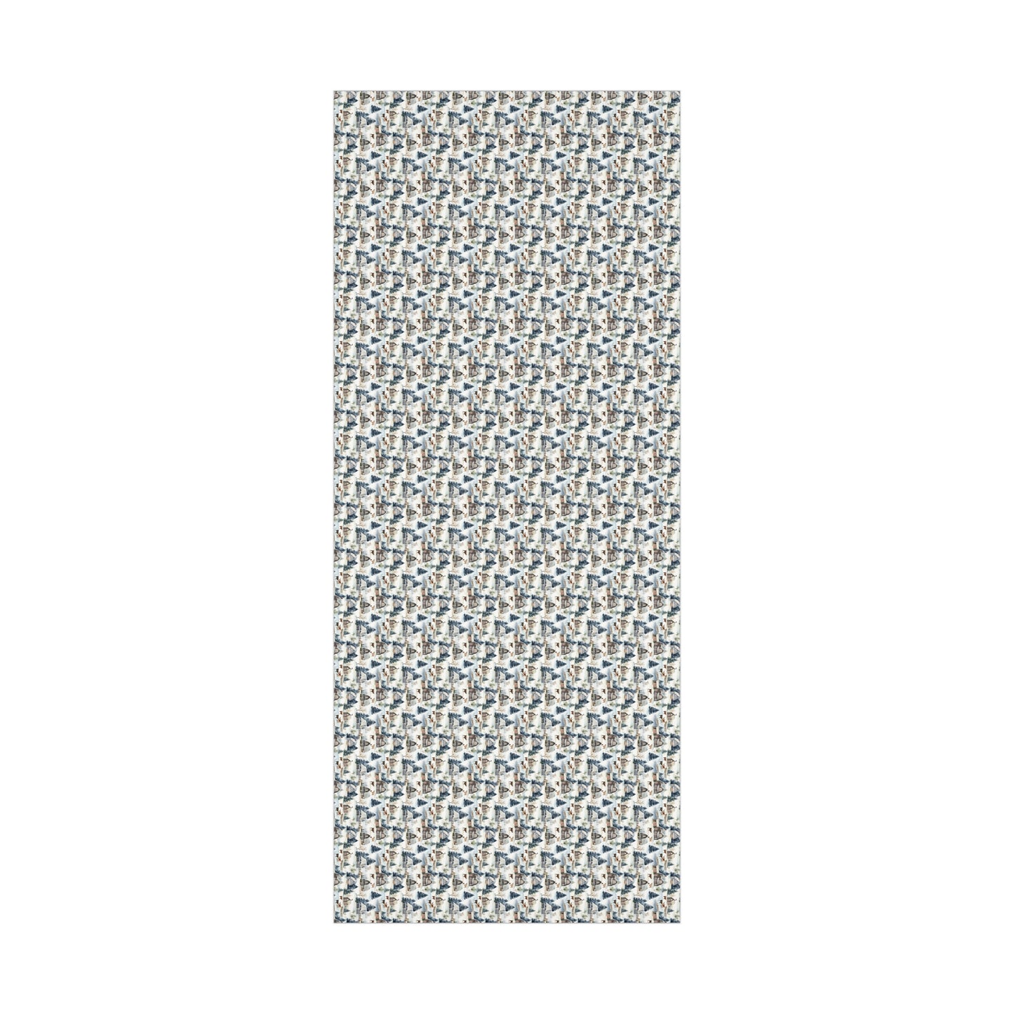 Christmas Wrapping paper, Cows and Blue Barns, Example of large print