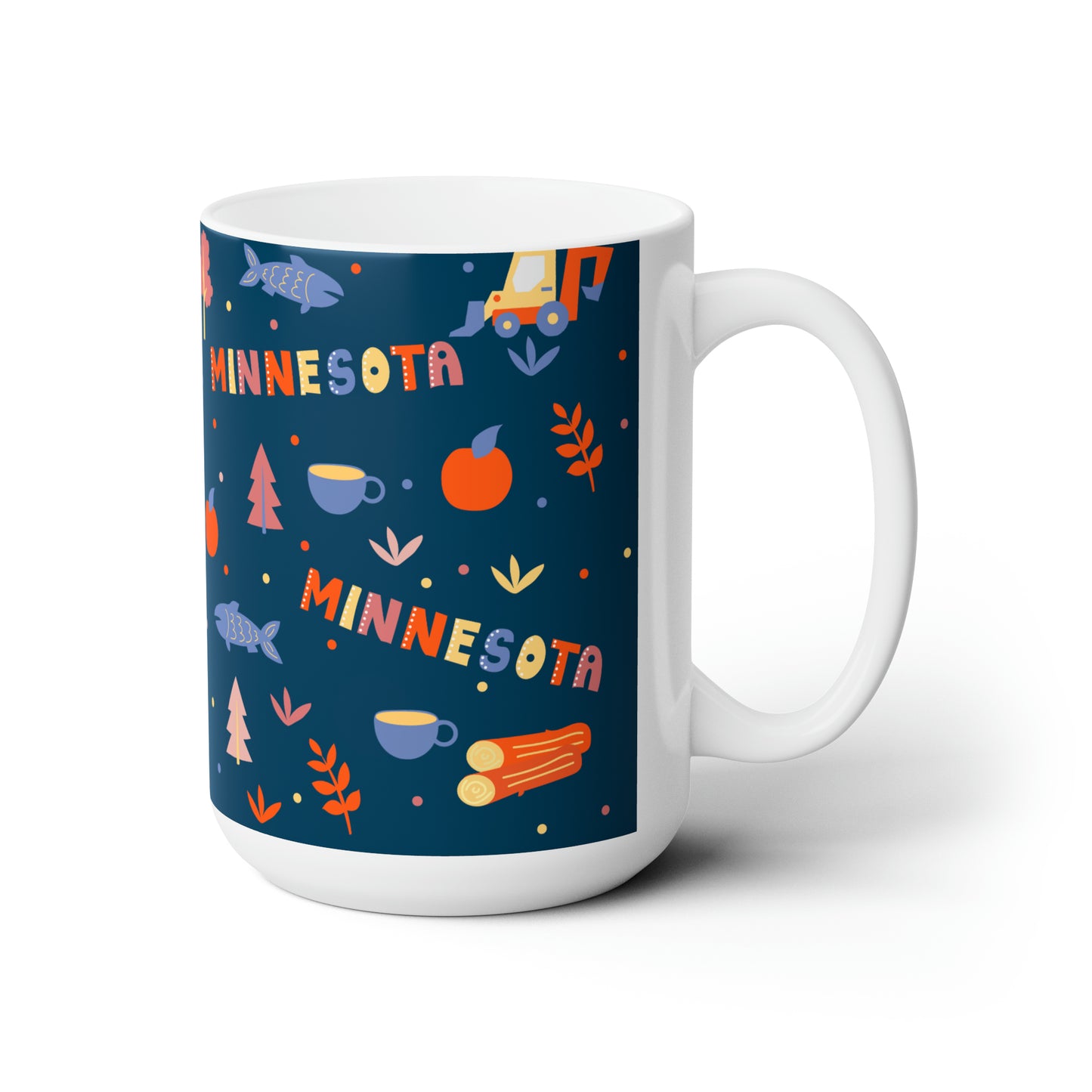 Minnesota Mug, Large Mug 15 oz, Right Side