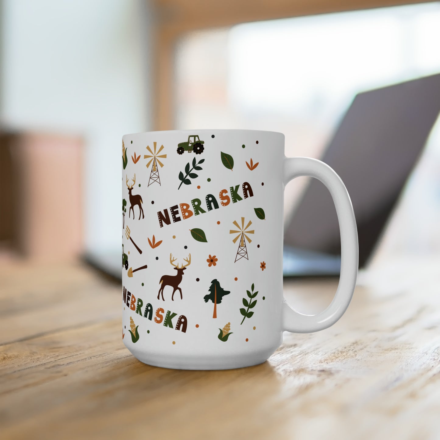 Nebraska Mug, Large 15 oz, live