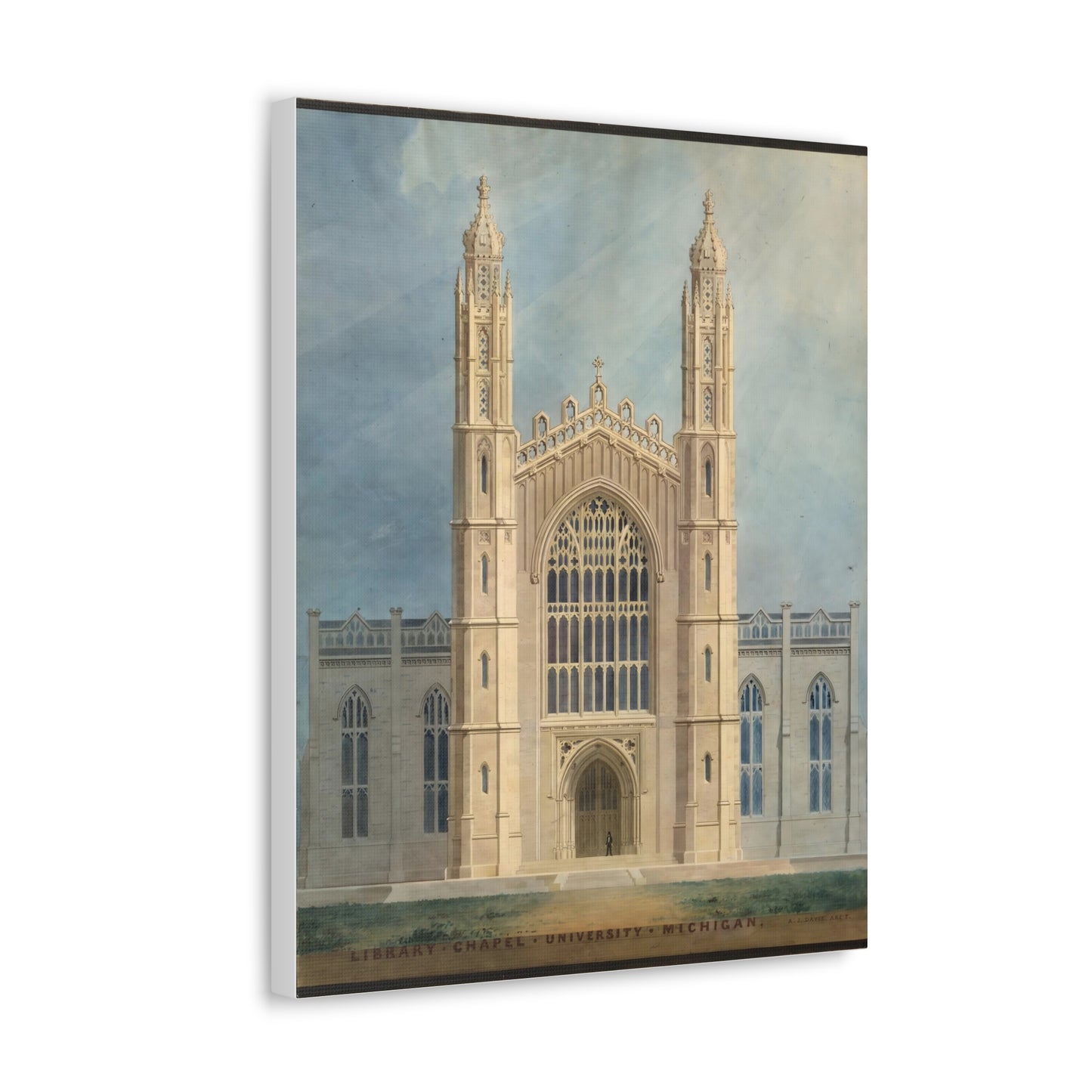 Canvas Print, Michigan University, Library Chapel, angle view