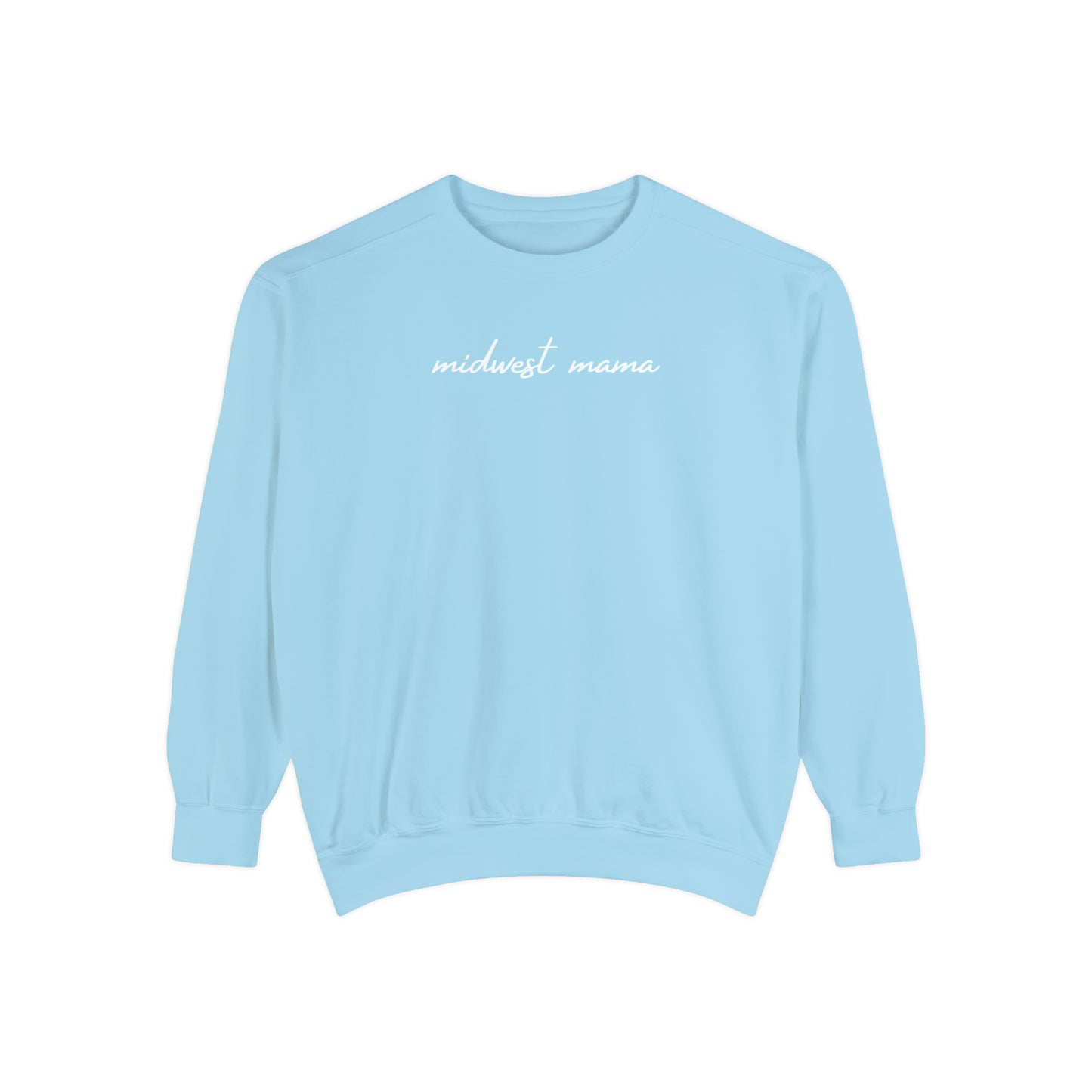 Cozy Midwest Momma Crew Neck Sweatshirt Colored Butter