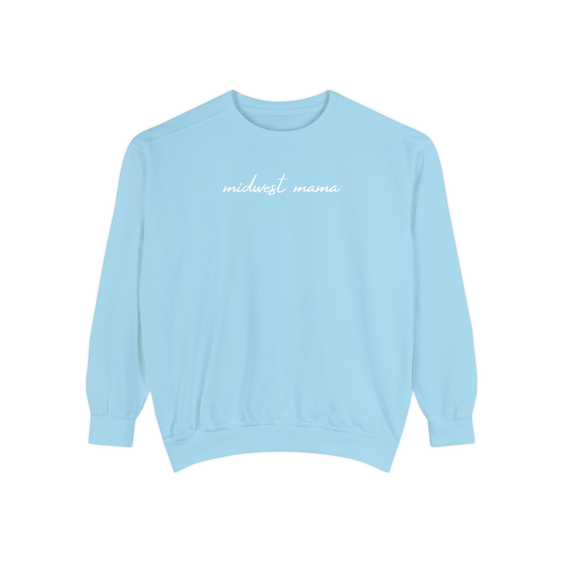 Cozy Midwest Momma Crew Neck Sweatshirt Colored Butter