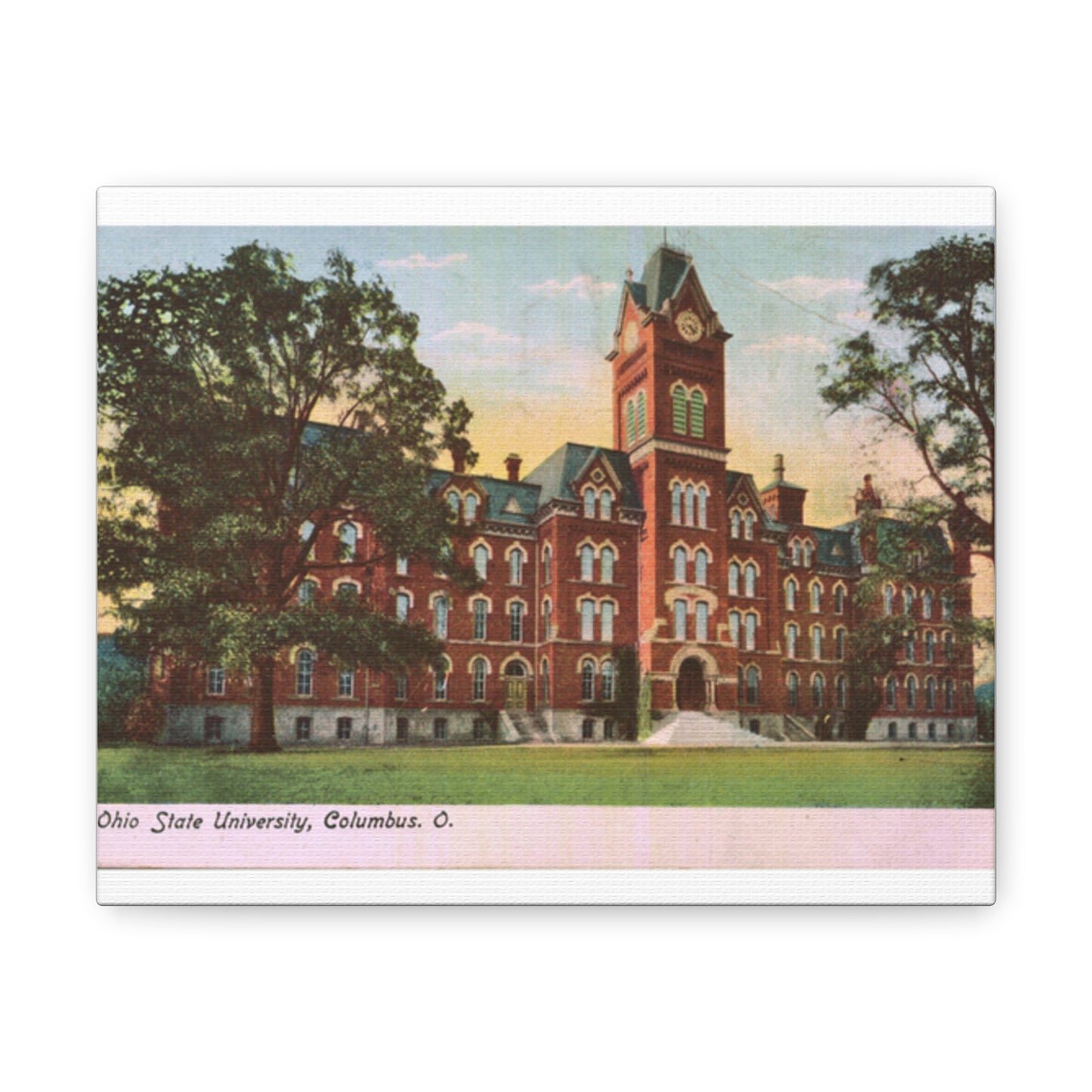 Canvas Print, University Hall, Ohio State, close up