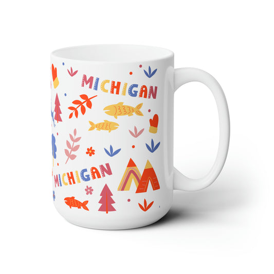 Michigan State Mug, Large Mug 15 oz, Right Side