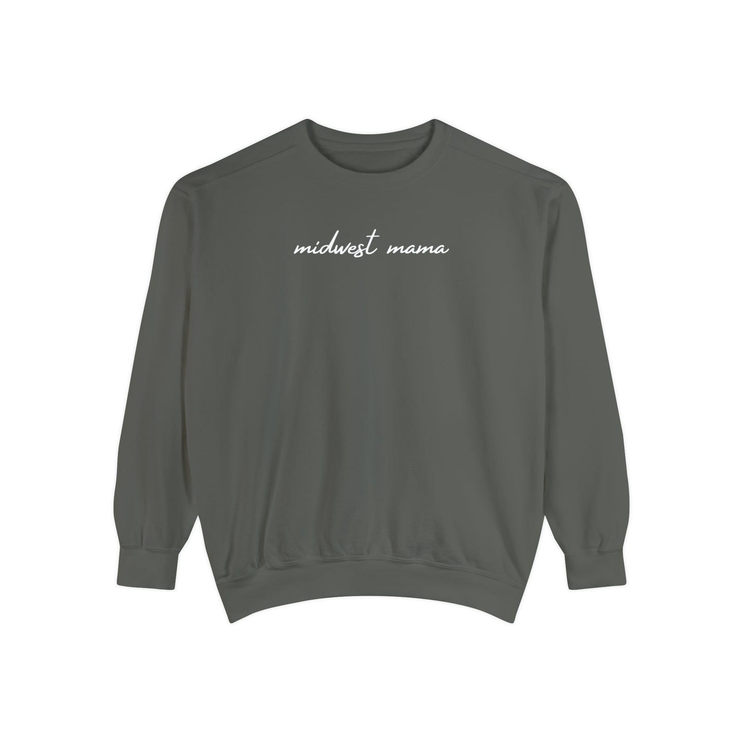 Cozy Midwest Momma Crew Neck Sweatshirt Colored Pepper