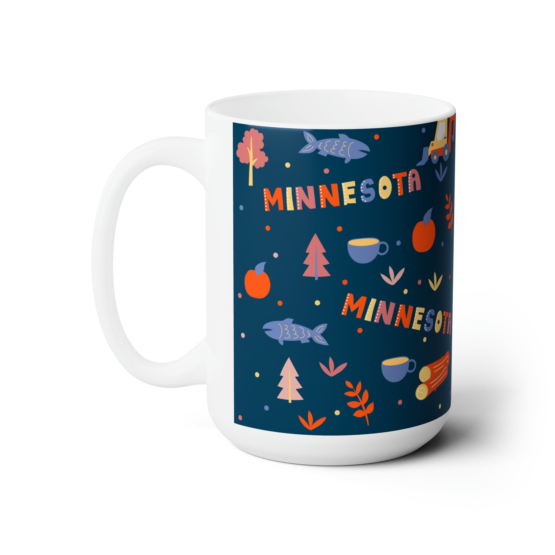 Minnesota Mug, Large Mug 15 oz, Left Side