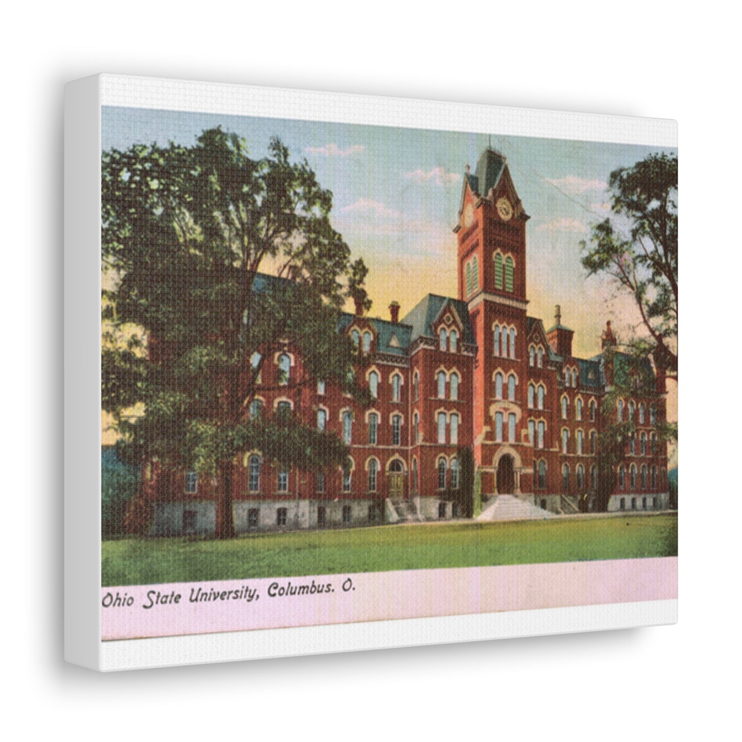 Canvas Print, University Hall, Ohio State, angle view