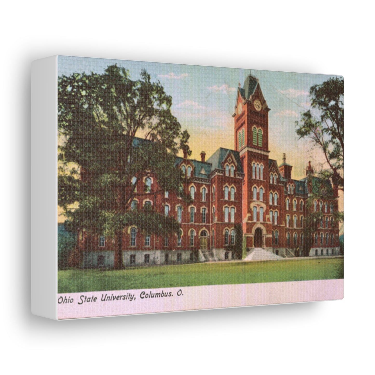 Canvas Print, University Hall, Ohio State, angle view